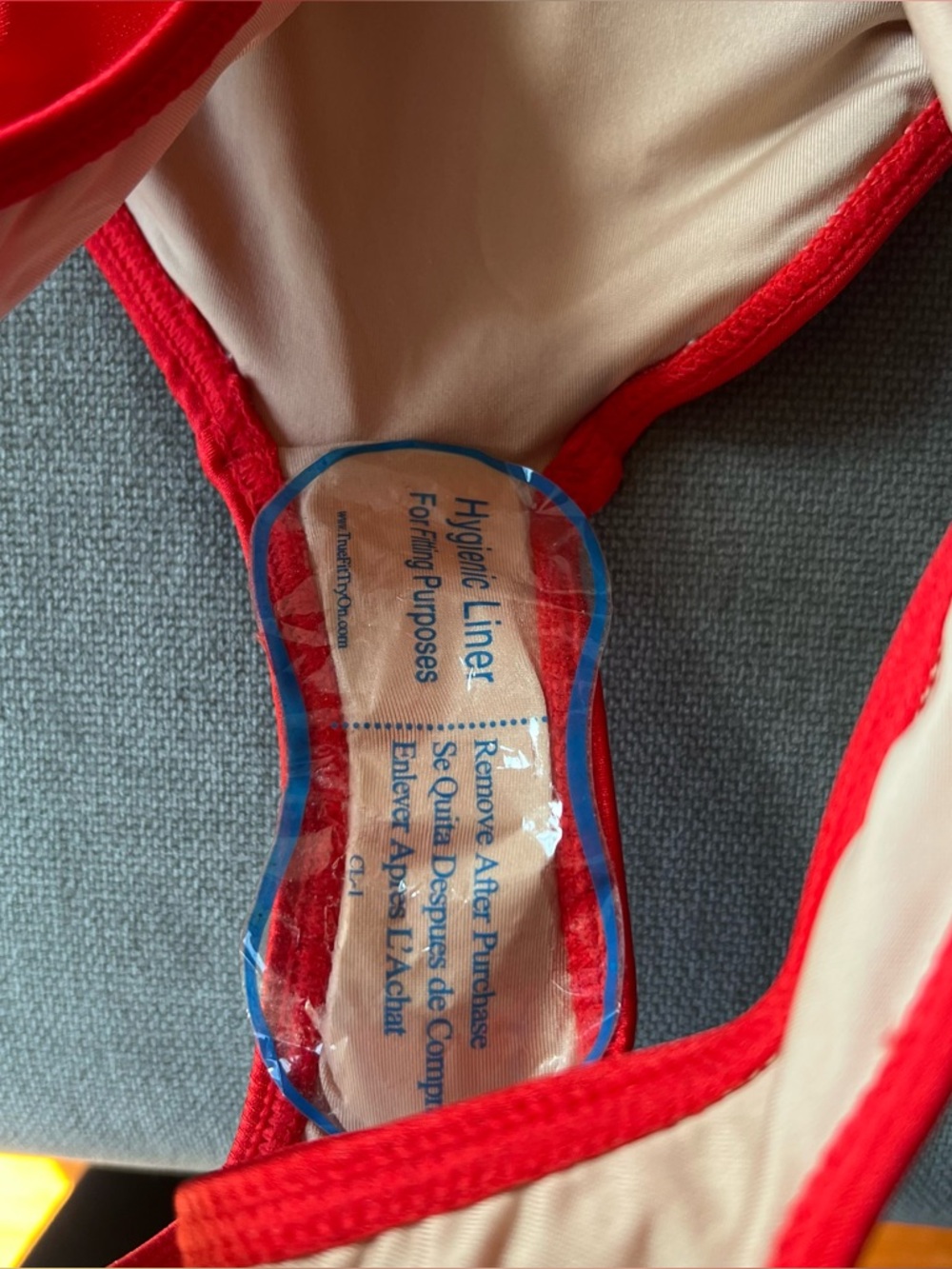 NWOT American Apparel Bikini Swimsuit Red S - Picture 2 of 6